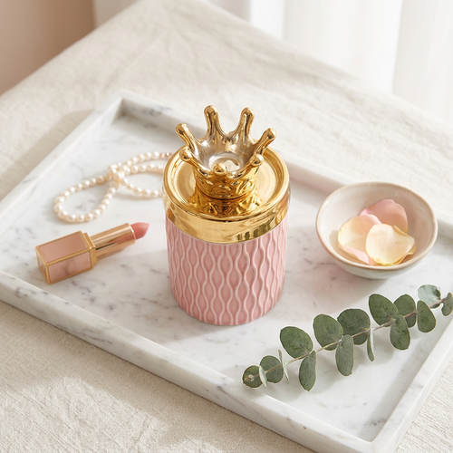 Royal Crown Ceramic Storage Canister Jar