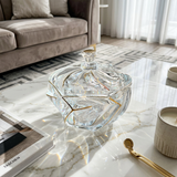 Elegant Crystal Decorative Bowl with Lid