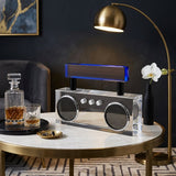 Elegant Crystal Retro Boombox Speaker Showpiece