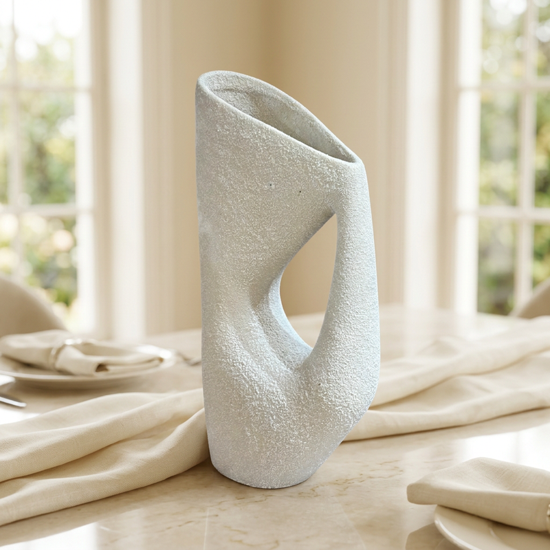 Modern Sculptural Asymmetric Pitcher Vase