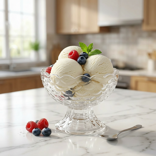 Premium Glass Ice Cream Cup Set of 6