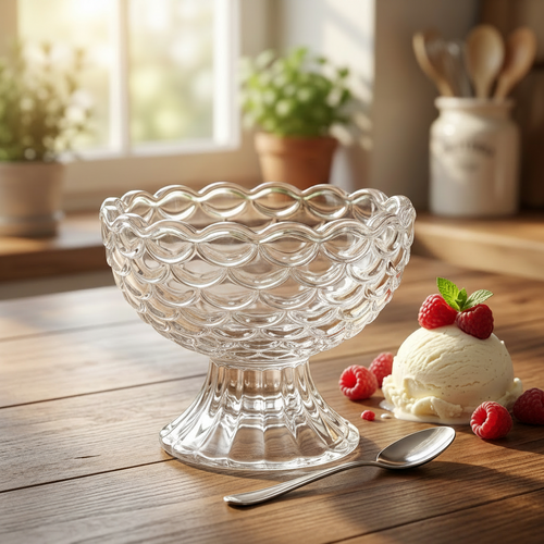 Premium Glass Ice Cream Cup Set of 6