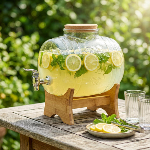 1 Gallon Drink Dispenser with Spigot and Cork Lid