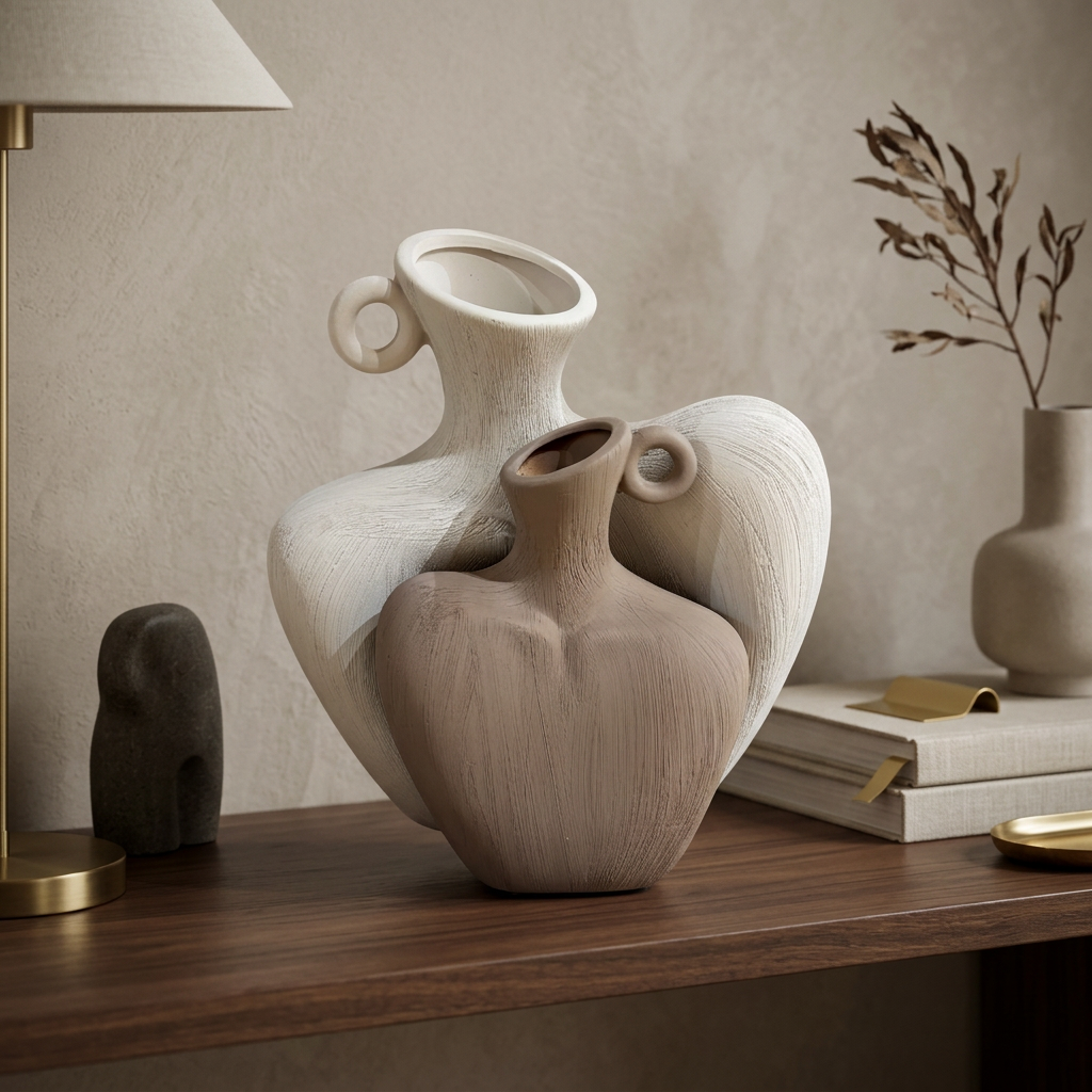 Sway & Form Interlocking Sculptural Vase Set of 2