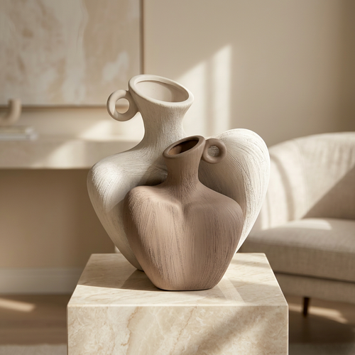 Sway & Form Interlocking Sculptural Vase Set of 2