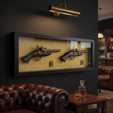 Vintage Flintlock Pistol 3D Framed Shadow Wall Art