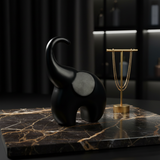Elegant Elephant Black Showpiece