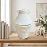 Elegant Cascade Swirl Accent Vase