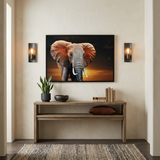 Elegant African Elephant Canvas Wall Art