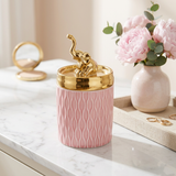 Majestic Elephant Ceramic Storage Canister Jar