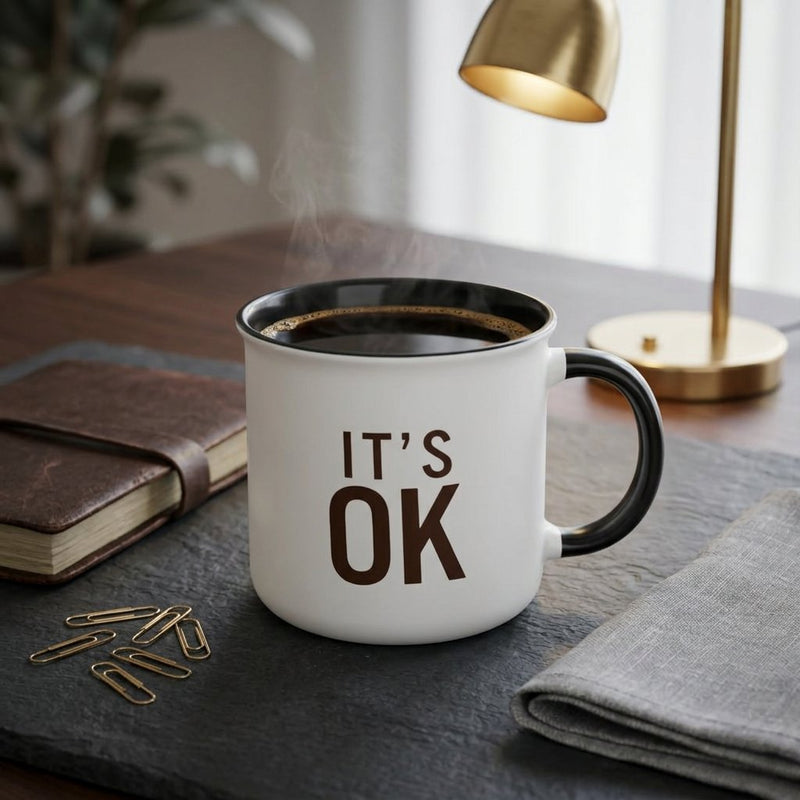 Aesthetic Mindful Quote Ceramic Tea Mug