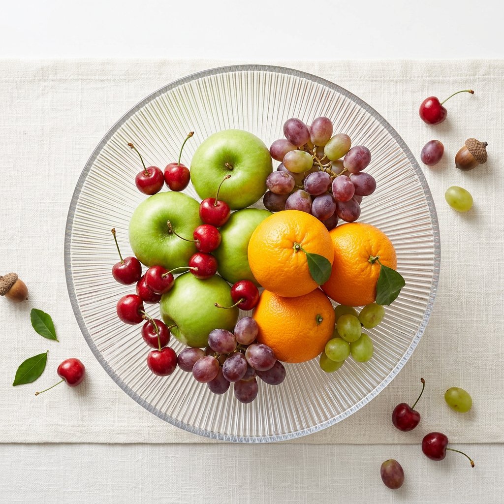 Smoky Tinted Pedestal Glass Fruit Bowl 10 Inch