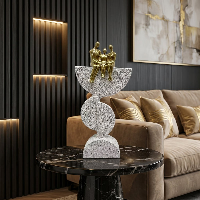 Elegant "Bond & Unity" Tabletop Art Accent