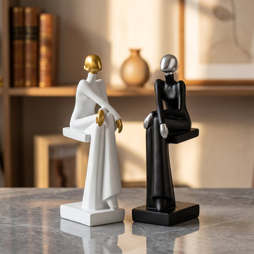 Minimalist Seated Female Figurine