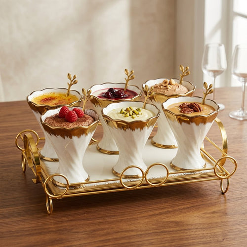 Gilded Lily 13 Piece Luxury Dessert Set