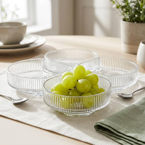 Elegant Glass Modular Serving Platter Set