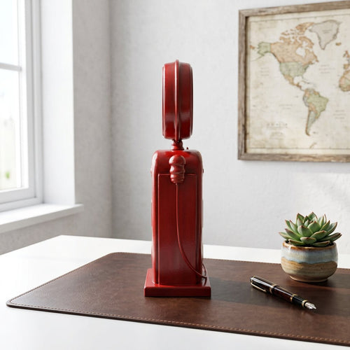 Retro Vintage Gas Pump Table Clock