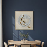 Golden Koi Pond 3D Wall Art
