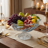 Elegant Gold-Accented Hexagonal Centerpiece Bowl