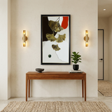 Modern Abstract Ginkgo Leaf Framed Wall Art