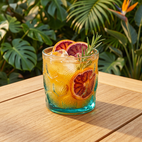 Elegant Emerald Teal Water & Cocktail Glass Set of 6