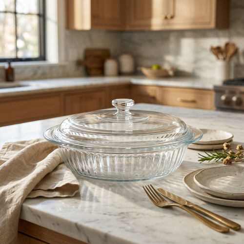 Elegance Glass Baking & Serving Casserole Dish