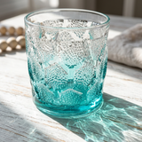 Elegant Emerald Teal Water & Cocktail Glass Set of 6