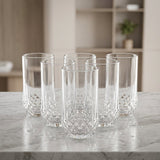 Artisan Diamond Cut Crystal Tumbler Set of 6