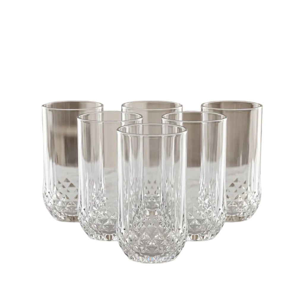 Artisan Diamond Cut Crystal Tumbler Set of 6