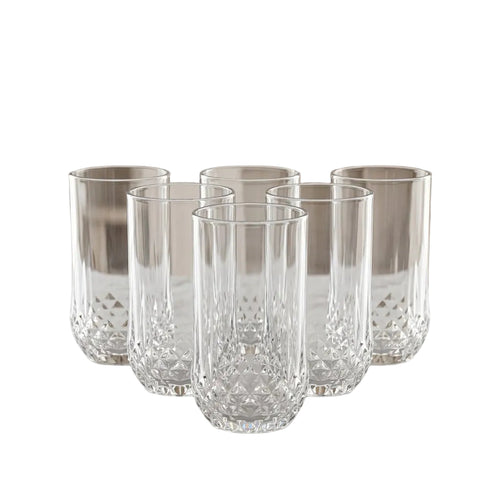 Artisan Diamond Cut Crystal Tumbler Set of 6
