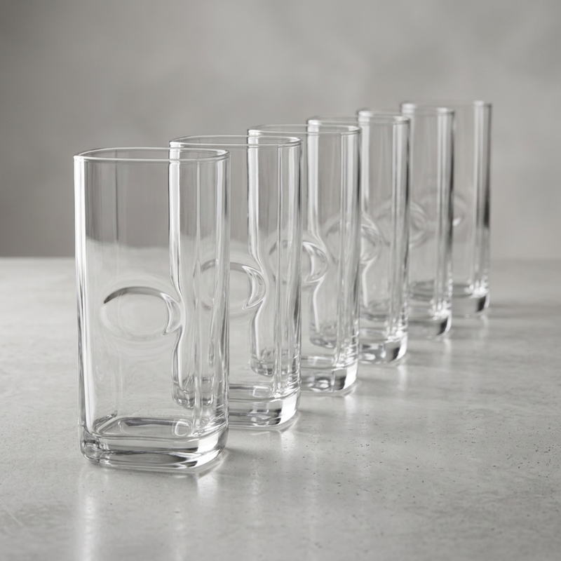 Nomad Dimpled Highball Glasses Set of 6