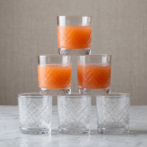 Sovereign Diamond Cut Whiskey Glasses Set of 6