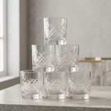 Sovereign Diamond Cut Whiskey Glasses Set of 6