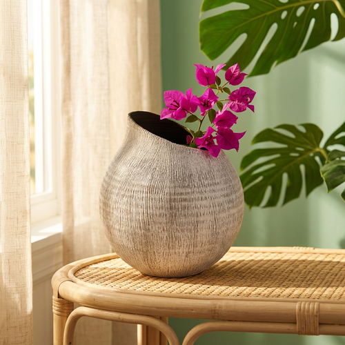 Elegant Slanted Opening Accent Vase