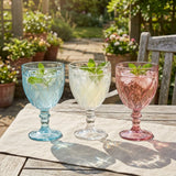 Multi Color Wine Glass Set of 3