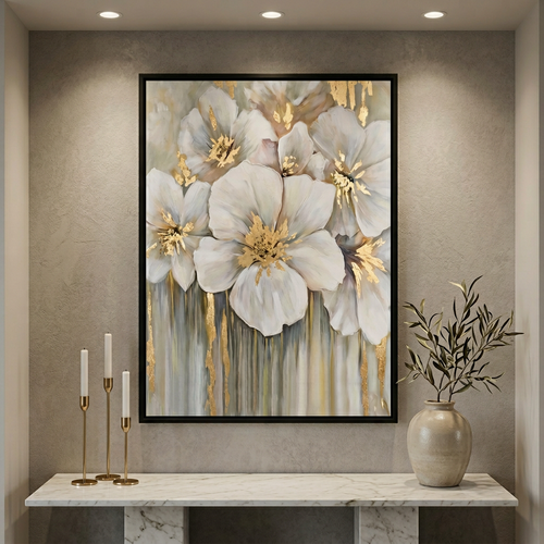 Golden Cascade Blossom Artwork