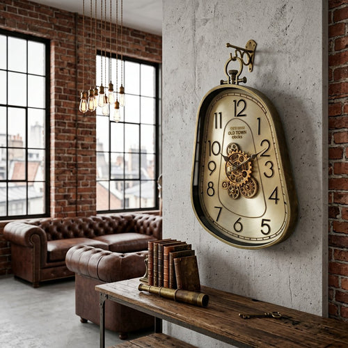 Old Town Gold Melting Wall Clock