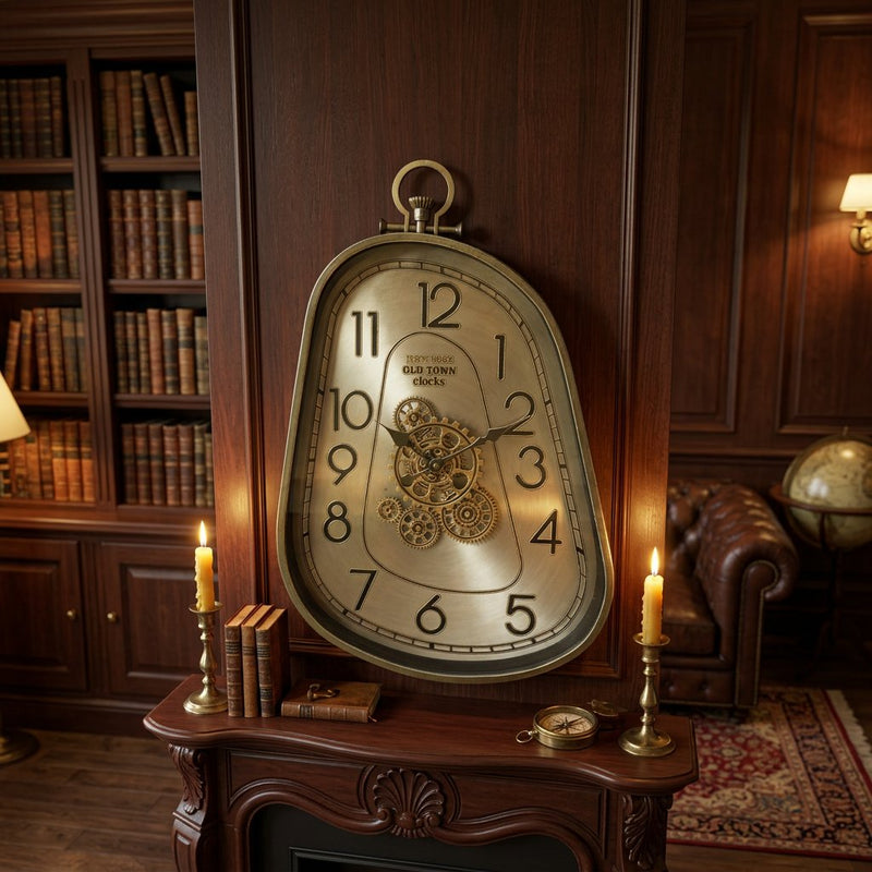 Old Town Gold Melting Wall Clock