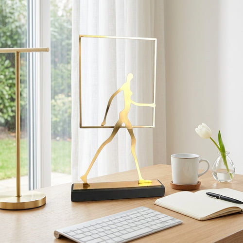 Frame of Life Abstract Walking Figure Sculpture