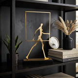 Frame of Life Abstract Walking Figure Sculpture
