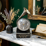Retro Vintage Gramophone Table Clock