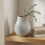 Minimalist Volcanic Finish Bulbous Vase