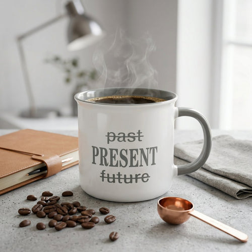Aesthetic Mindful Quote Ceramic Tea Mug