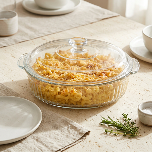 Classic 1 Litre Glass Casserole Dish with Matching Lid