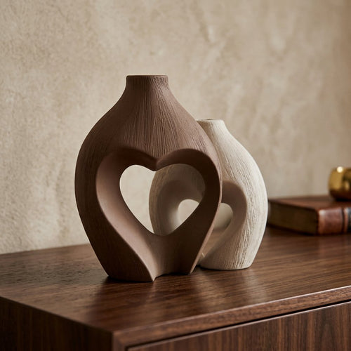 Heart & Harmony Interlocking Vase Set of 2