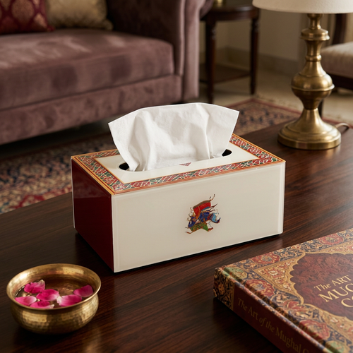 Traditional Biznik Pattern Printed Tissue Box Holder