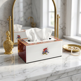 Traditional Biznik Pattern Printed Tissue Box Holder