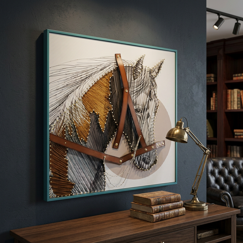 Modern Horse Equine Majesty 3D Wall Art