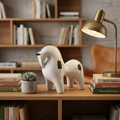 Nordic Minimalist Horse Figurine