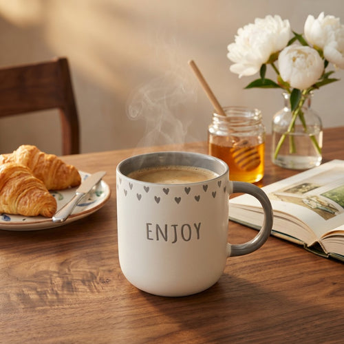 Ceramic Coffee Mug with Inspirational Quotes